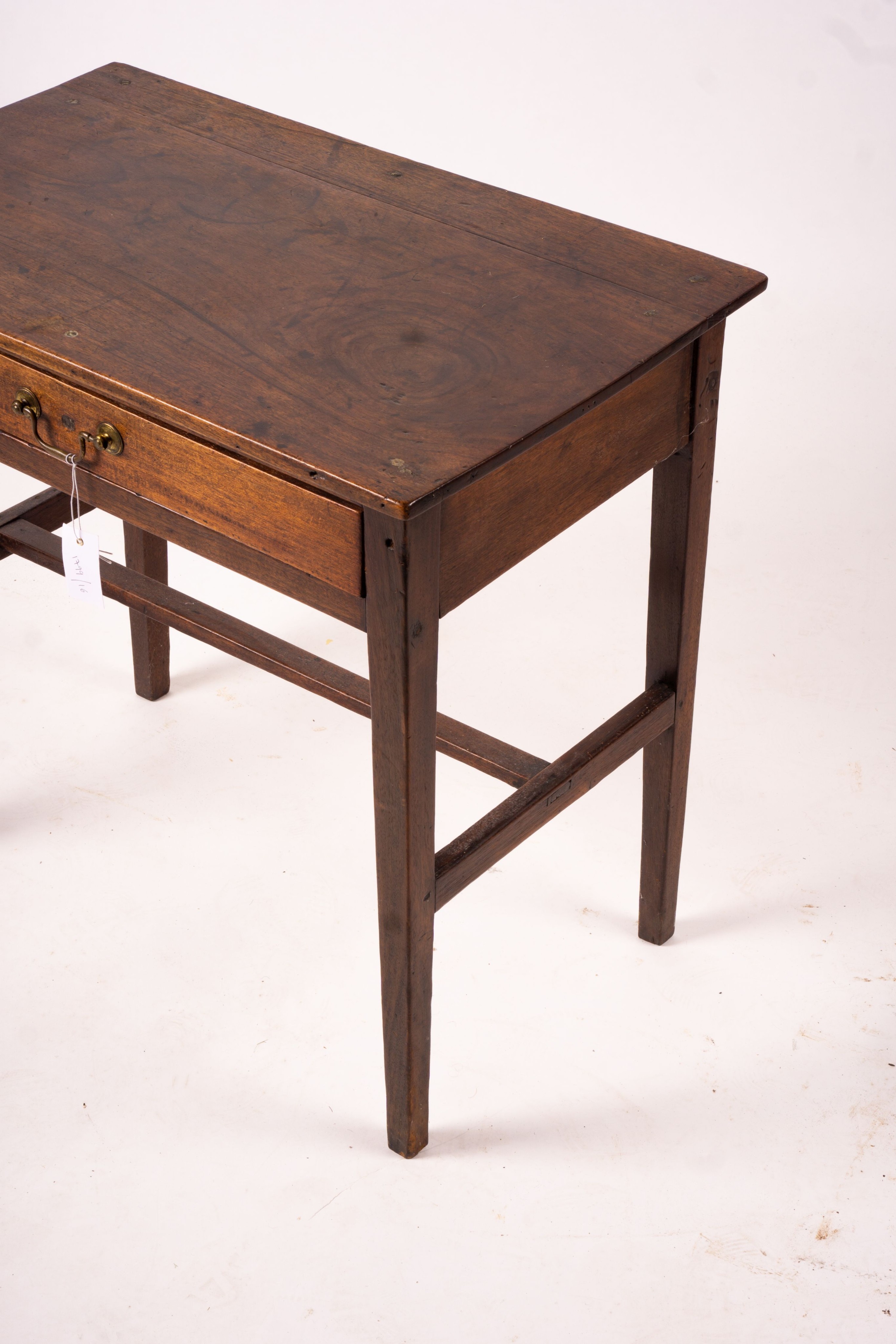 A George III rectangular mahogany side table, width 71cm, depth 45cm, height 67cm